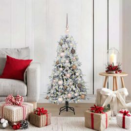 ELMIX Artificial Hinged Christmas Tree Green 120 cm PE and PVC