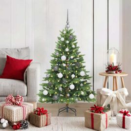 COZZIN Artificial Christmas Tree with 150 LEDs Green 120 cm PE and PVC