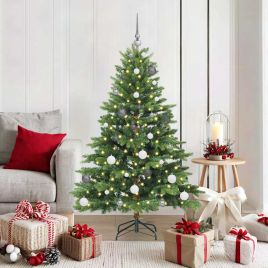 COZZIN Artificial Christmas Tree with 150 LEDs Green 150 cm PE and PVC