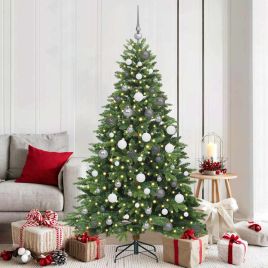 COZZIN Artificial Christmas Tree with 300 LEDs Green 180 cm PE and PVC