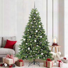 COZZIN Artificial Christmas Tree with 300 LEDs Green 210 cm PE and PVC