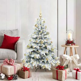 COZZIN Artificial Christmas Tree with 150 LEDs Green 120 cm PE and PVC