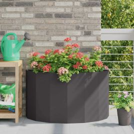 CLSRIDG Planter 90x45x50 cm Steel - Black