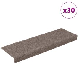 Stair Mats Self-adhesive 30 pcs Cream 65x21x4 cm