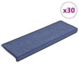 Stair Mats 30 pcs 65x25 cm Blue