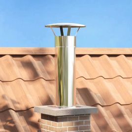 GAOAK Chimney Head Extension 29x29x50 cm Stainless Steel - Silver