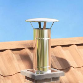 GAOAK Chimney Extension 35x35x65 cm Stainless Steel - Silver
