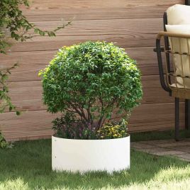 DASCOVE Planter Ring 5 pcs 40x40x20 cm Cold-rolled Steel - White