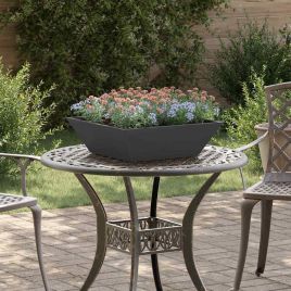 DRDALE Garden Planter 5 pcs 50x50x15 cm Cold-rolled Steel - Black