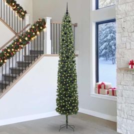 CLOVYN Artificial Christmas Tree with 300 LEDs with Stand Green 300 cm