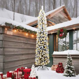 EVERIS Artificial Christmas Tree with 300 LEDs with Stand Green 240 cm