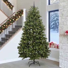 BRILCA Artificial Christmas Tree with Stand Green 300 cm PVC and Metal
