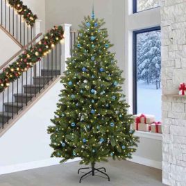 BRILCA Artificial Christmas Tree with Stand Green 300 cm PVC and Metal