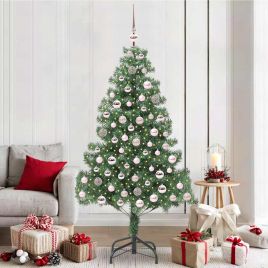BRISNO Christmas Tree with 300 LEDs with Stand Green 210 cm PVC