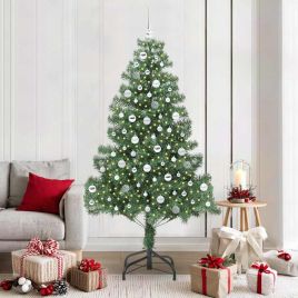 BRISNO Christmas Tree with 300 LEDs with Stand Green 210 cm PVC