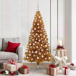 ELFIR Christmas Tree with 300 LEDs with Stand Gold 180 cm PET