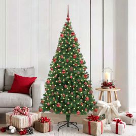 COSDEN Artificial Christmas Tree with 300 LEDs with Stand Green 180 cm