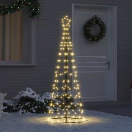 FLIRRA LED Christmas Tree with 390 LEDs Warm White 250 cm Iron
