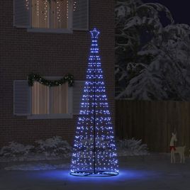 FLIRRA LED Christmas Tree with 800 LEDs with Stand Blue 400 cm Iron