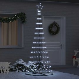 FLIRRA LED Christmas Tree Cool White 100 x 100 x 250 cm Metal