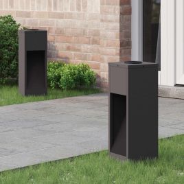 NIEBRO Solar Led Pathway Light 2 pcs Cold Rolled Steel - Black