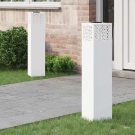 NIEBRO Solar LED Pathway Light 2 pcs Cold Rolled Steel - White