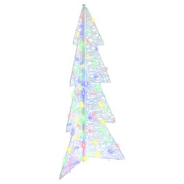 FROVIA Christmas Tree with 100 LEDs Multicolour 120 cm Acrylic