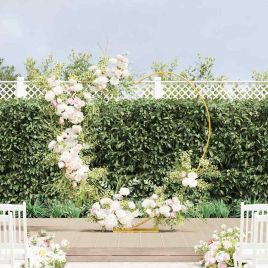 SELRIDG Wedding Arch 195x35x211 cm Steel - Gold