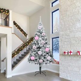 FLINRA Christmas Bauble Set 3 pcs Pink Plastic