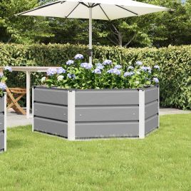 DENLOFT Planter Light 129x129x45 cm Steel - Grey