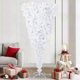 FIRROX Artificial Christmas Tree with Stand White 210 cm PVC and Steel