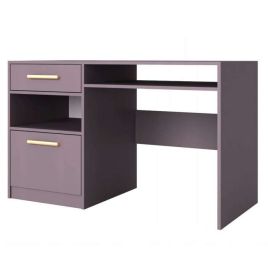 BARNSLEY Wooden Office Computer Desk - Plum