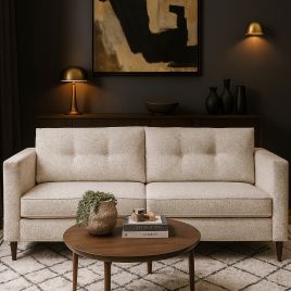 BROOKSTONE Fabric 3 Seater Sofa - Light Grey