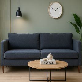 CRANLEIGH Fabric 3 Seater Sofa - Charcoal