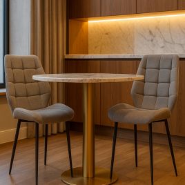 ELMWOOD Dining Chair Light Grey - Set of 2