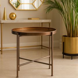 MARLBOROUGH Side Table - Brown