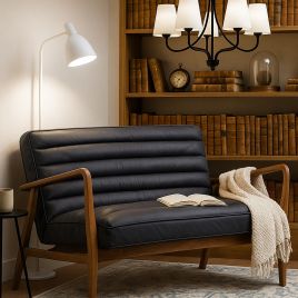 RAVENSCROFT Fabric 2 Seater Sofa - Grey