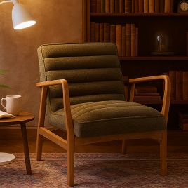 RAVENSCROFT Armchair Green Boucle