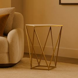 SOMERWOOD Side Table Gold