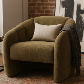 WHITWORTH Fabric Tub Chair - Green