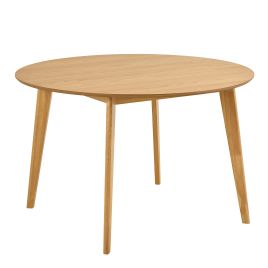 ROXEN Round Dining Table in Matt Oak