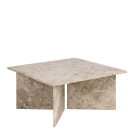 Coffee Table - VEGA Square Coffee Table Brown 90cm