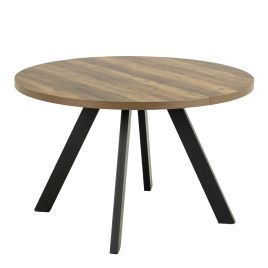 Dining Table - ZALIDA Round Dining Table Oak 210cm