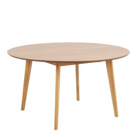 ROXEN Round Dining Table in Oak 140x76cm