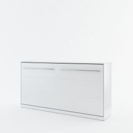 Classic Design Horizontal Wall Bed 90cm - White Matt
