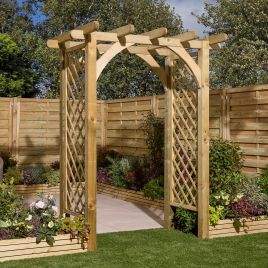 MARWICKA Garden Arches - Light Oak, 179cm