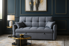 BRANNOX Fabric 2 Seater Sofabed - Grey