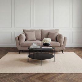 CAVERTON Chenille 2 Seater Sofa - Taupe