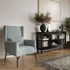 HENRIX Fabric Armchair - Seafoam