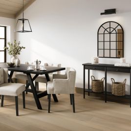 ALDERWYN Wooden Console Table - Black
